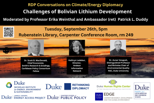 flyer for Challenges of Bolivian Lithium Development